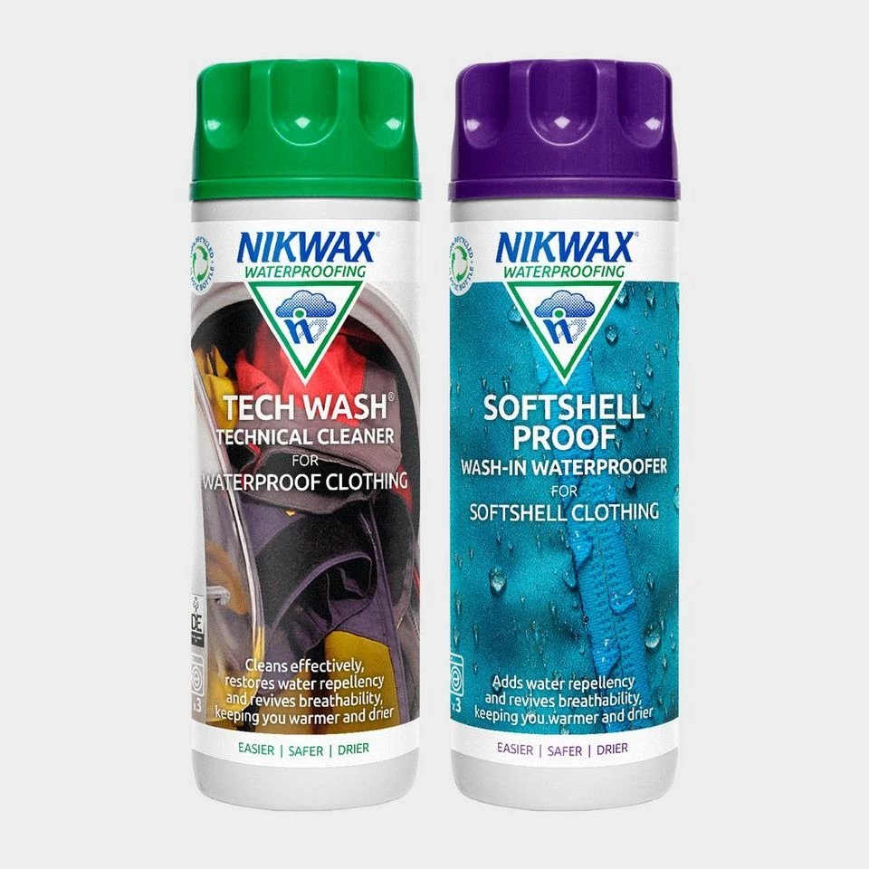 Nikwax Twin Softshell Tech Wash & Proof 3 Nikwax Twin Softshell Tech Wash & Proof