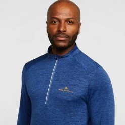 RONHILL Men’s Life Practice Half Zip Long Sleeve Tee -SCARPA Sales go 576334 d