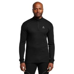 Odlo Men's Eco Active Warm Long Sleeve Half Zip Baselayer Top -SCARPA Sales go 576352 z