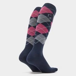 Platinum Adults Argyle Cotton Socks Navy -SCARPA Sales go 618438 c