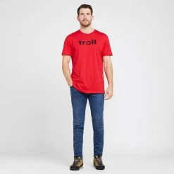TROLL Men’s Front Logo Tee In Red -SCARPA Sales go 643890 c
