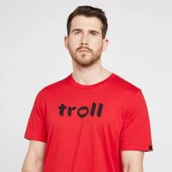 TROLL Men’s Front Logo Tee In Red -SCARPA Sales go 643890 d